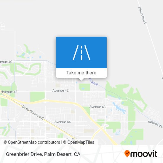 Greenbrier Drive map