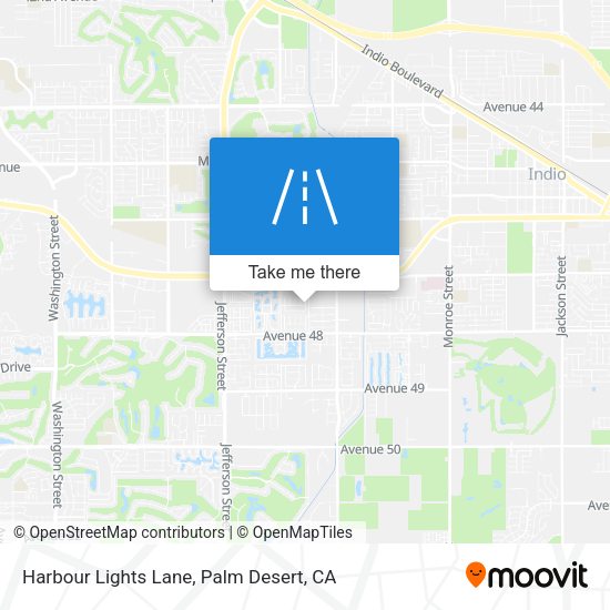 Harbour Lights Lane map