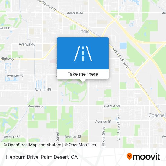 Hepburn Drive map