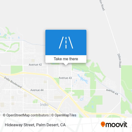 Hideaway Street map