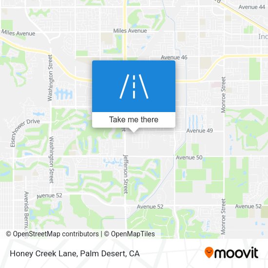 Honey Creek Lane map
