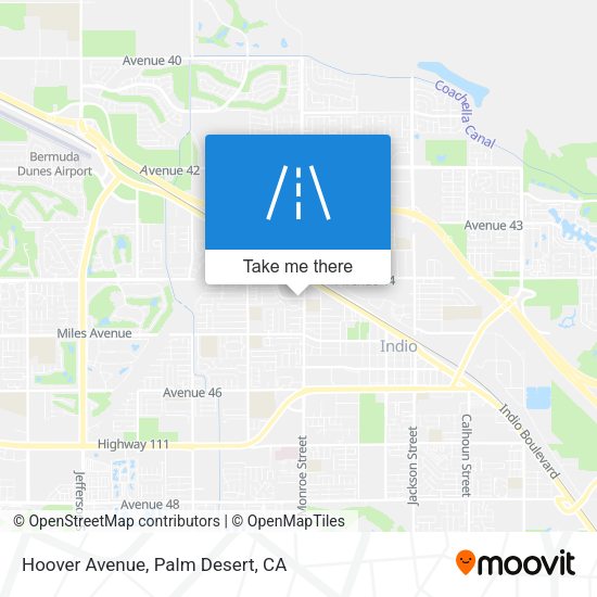 Hoover Avenue map