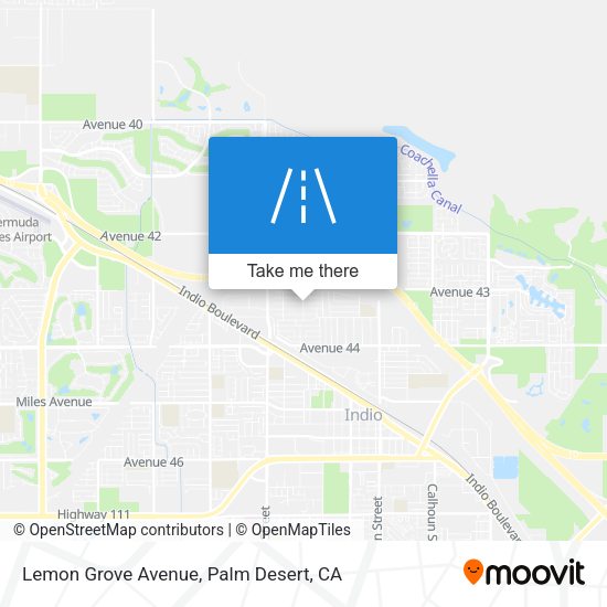 Lemon Grove Avenue map