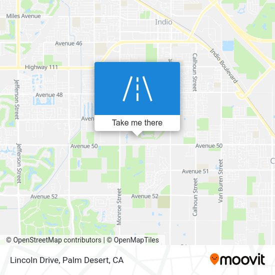 Lincoln Drive map