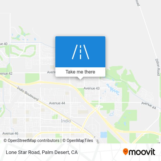 Mapa de Lone Star Road