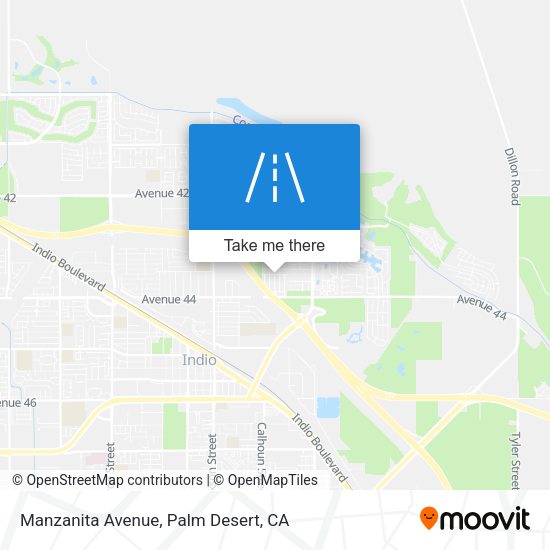 Mapa de Manzanita Avenue