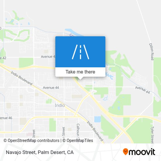 Navajo Street map