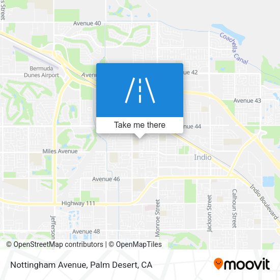 Nottingham Avenue map
