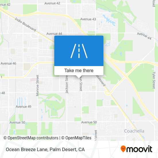 Ocean Breeze Lane map