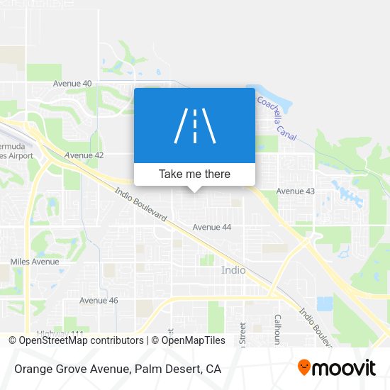 Orange Grove Avenue map