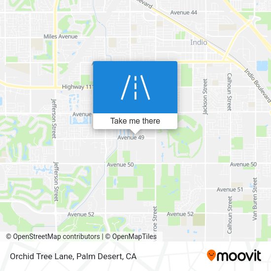 Orchid Tree Lane map