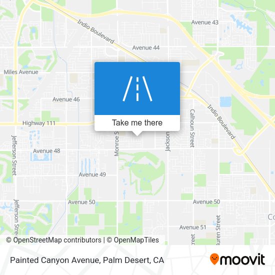Mapa de Painted Canyon Avenue