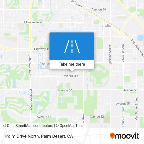 Palm Drive North map