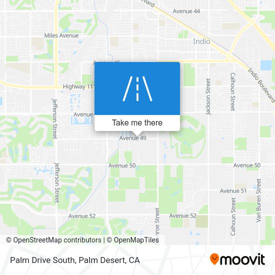 Mapa de Palm Drive South