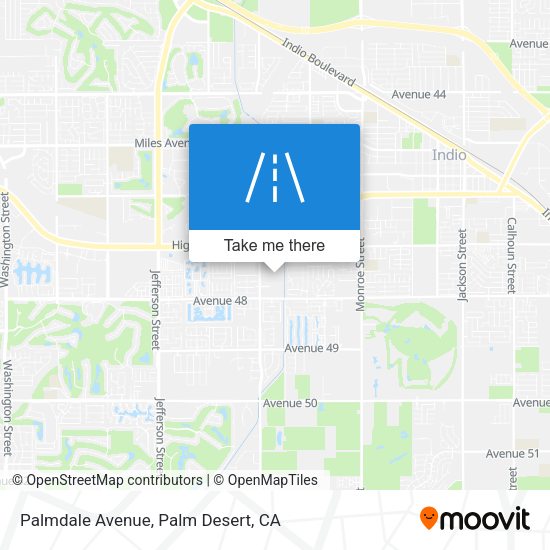 Mapa de Palmdale Avenue