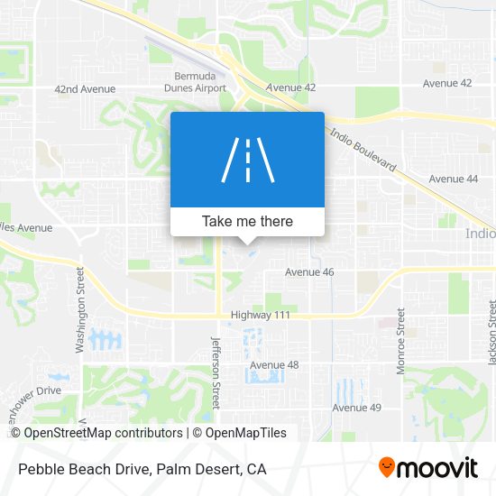 Pebble Beach Drive map