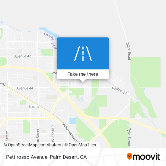 Mapa de Pettirosso Avenue