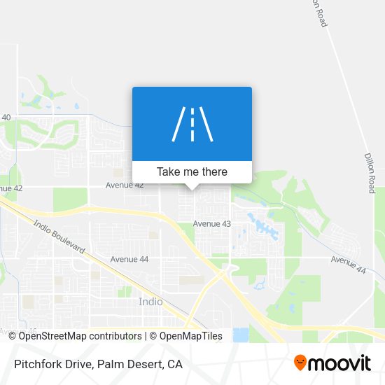 Pitchfork Drive map