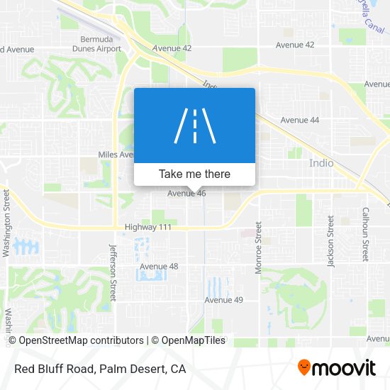 Mapa de Red Bluff Road
