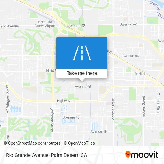 Rio Grande Avenue map