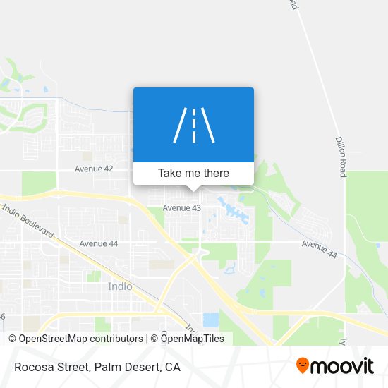 Rocosa Street map