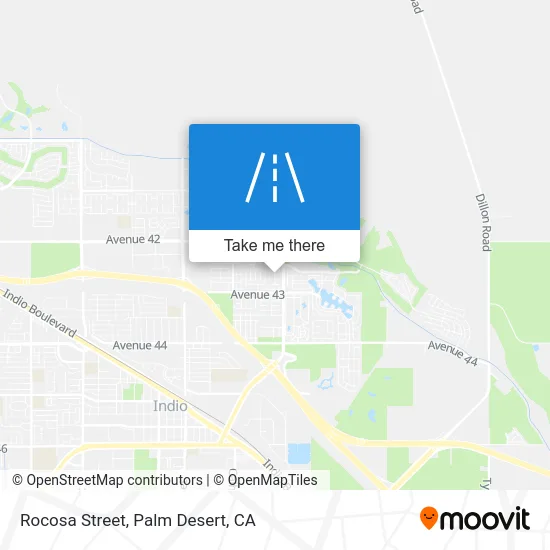 Rocosa Street map