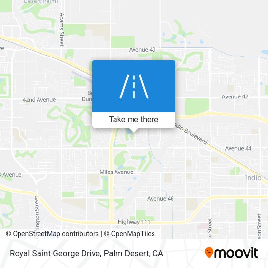 Mapa de Royal Saint George Drive