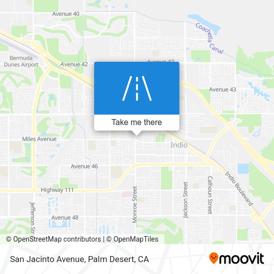 San Jacinto Avenue map