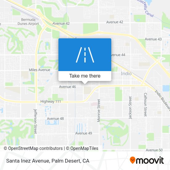 Mapa de Santa Inez Avenue