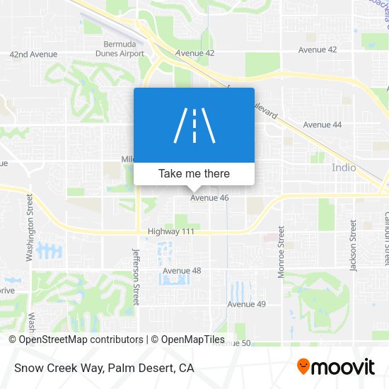 Mapa de Snow Creek Way
