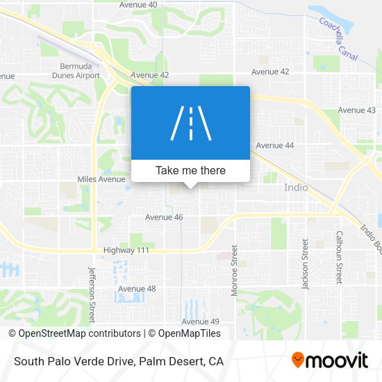 South Palo Verde Drive map