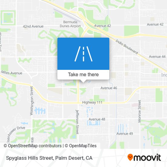 Spyglass Hills Street map