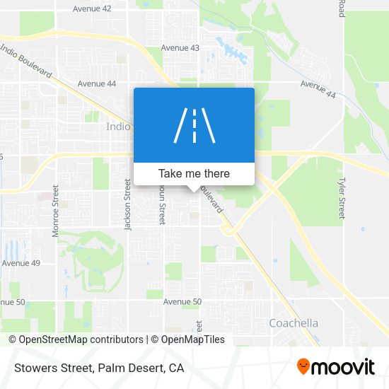 Stowers Street map