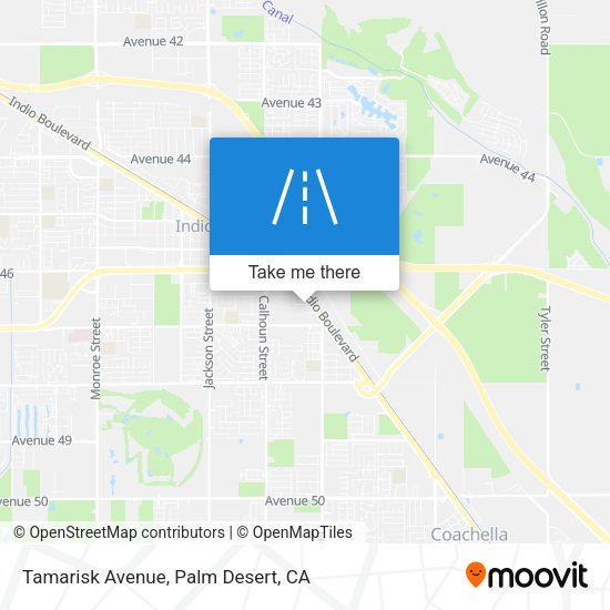 Mapa de Tamarisk Avenue