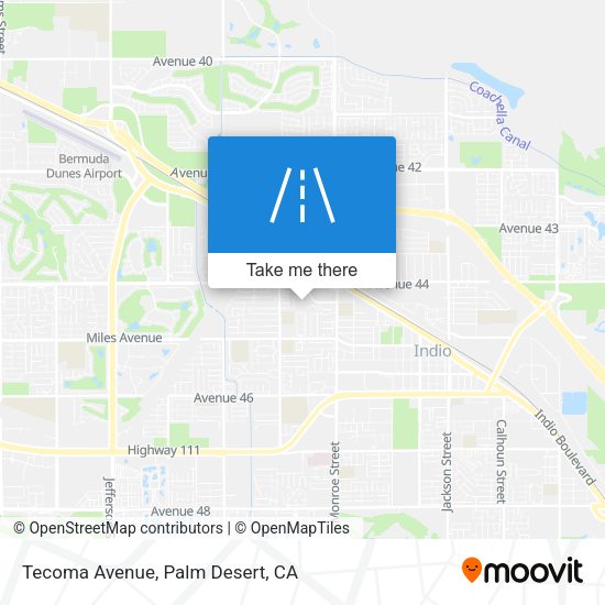 Tecoma Avenue map