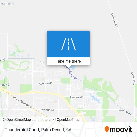 Thunderbird Court map
