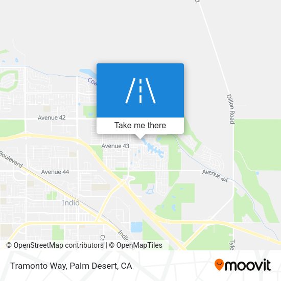 Tramonto Way map