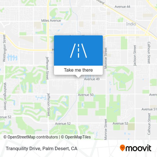 Mapa de Tranquility Drive