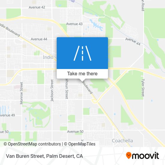Van Buren Street map