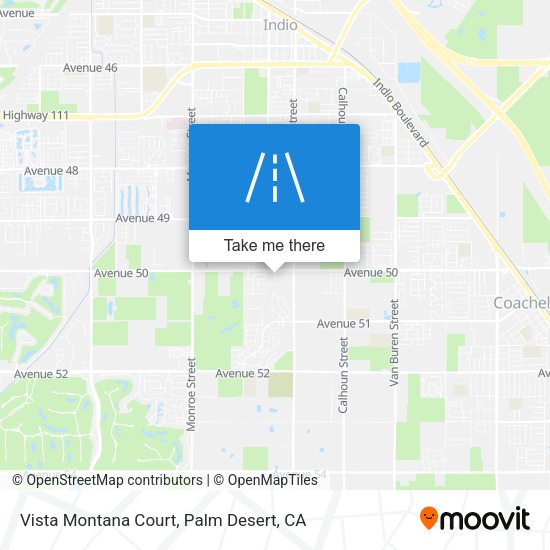 Vista Montana Court map