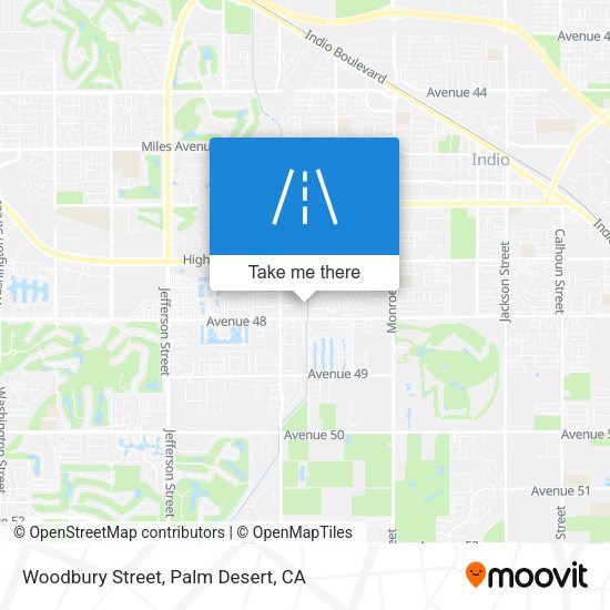 Woodbury Street map