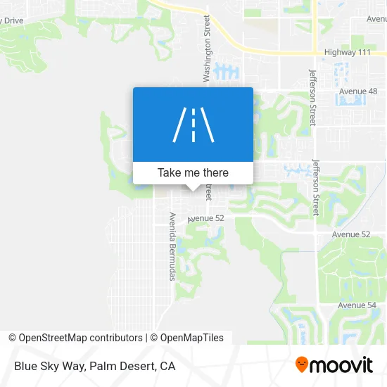 Blue Sky Way map