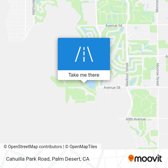 Mapa de Cahuilla Park Road
