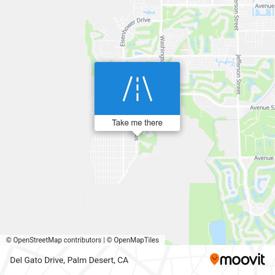 Del Gato Drive map