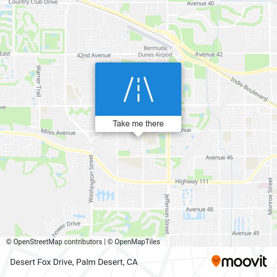 Desert Fox Drive map