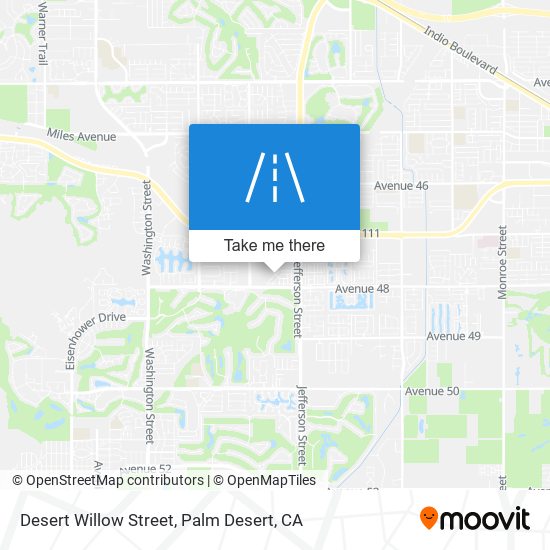 Desert Willow Street map