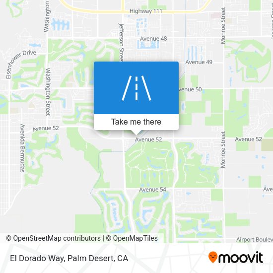 El Dorado Way map