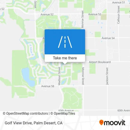 Golf View Drive map