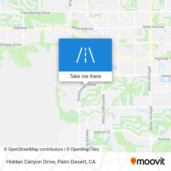 Hidden Canyon Drive map