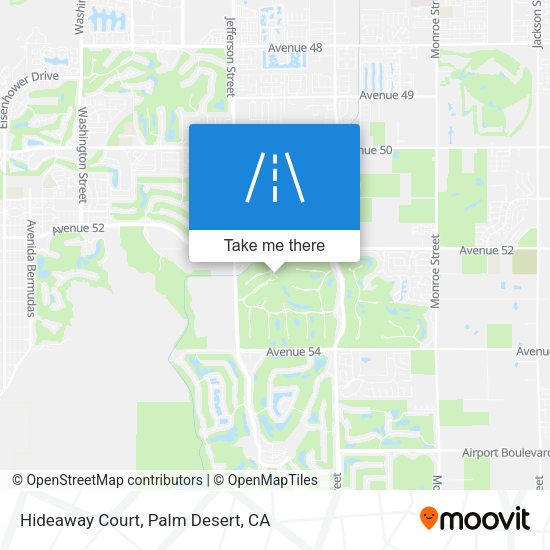 Mapa de Hideaway Court
